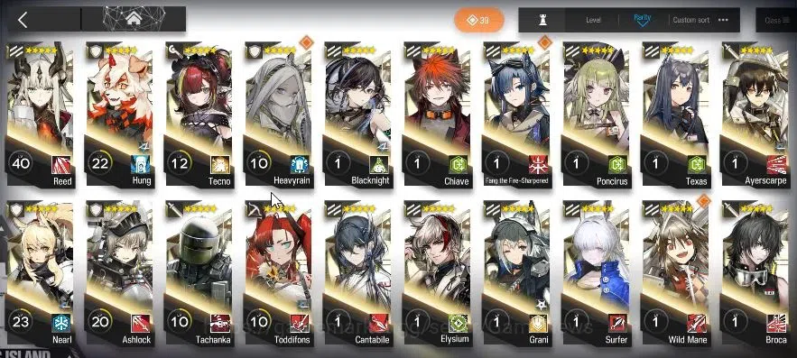 Arknights Accounts High-End Lvl 76 |225 OP+33 Skin|71,6k Oru+202 Ori|13 Limited|Ash,Ling,CTH,Yu,ETHA,SATR,STU 8
