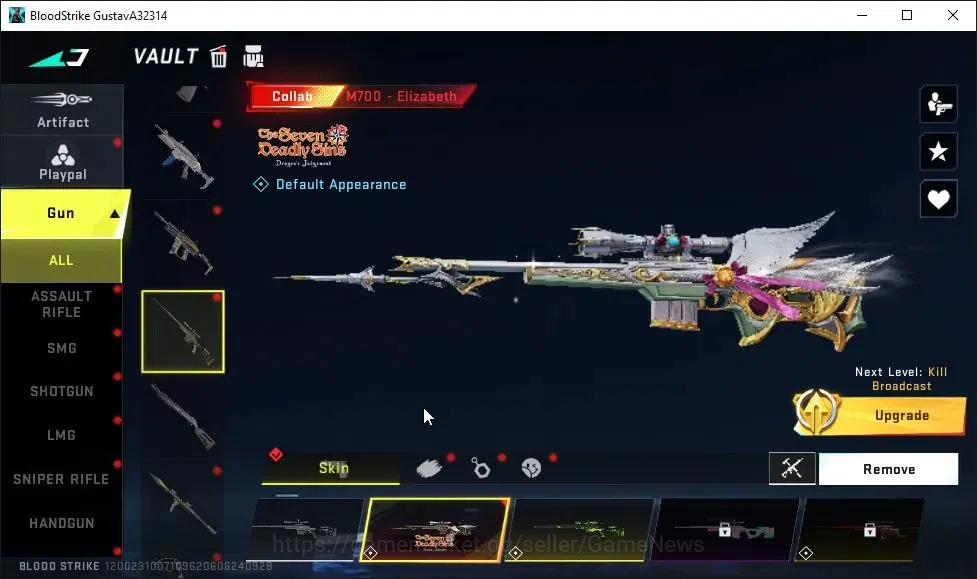 Blood Strike Accounts ASIA|Starter|Collab 7DS[M700,AK47]|Collab EVS-MCX| image 4
