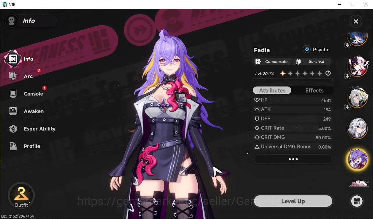 Neverness to Everness Accounts GLOBAL SEA|HL 26|Tyc 19|7 SSR|(LacrimosaA1,Daffodi image 8