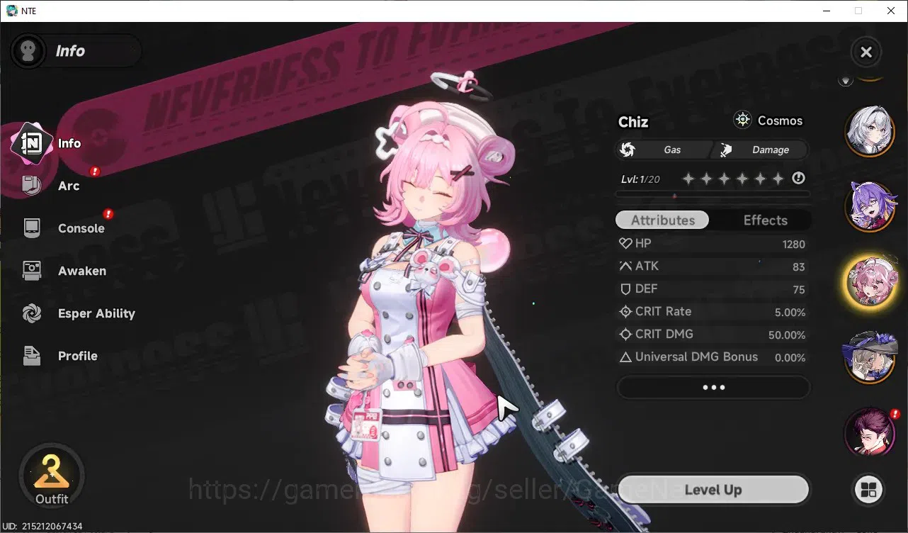 Neverness to Everness Accounts GLOBAL SEA|HL 26|Tyc 19|7 SSR|(LacrimosaA1,Daffodi image 9