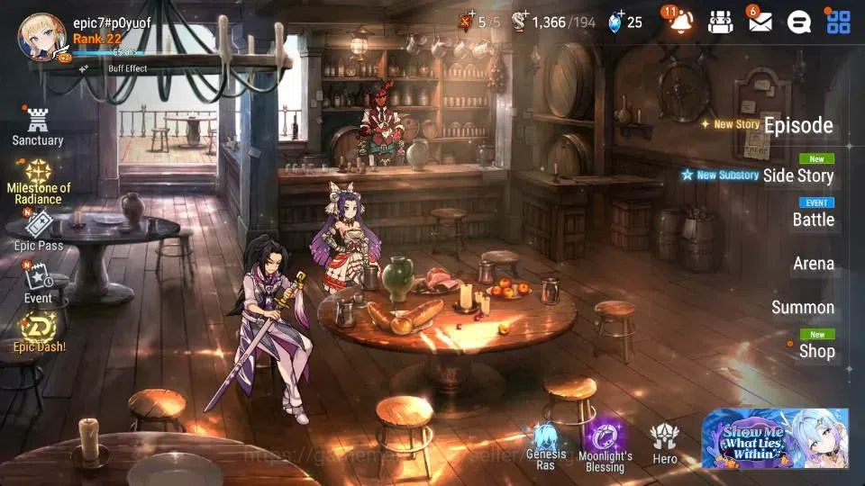 Epic Seven Accounts High-End Global Unverif | 4 ML(Belian,Notos,TMLuluca,SOTSnow|PoH+Bless ON|SS 25|Stigma 9,7k|Gold 1,5M 2