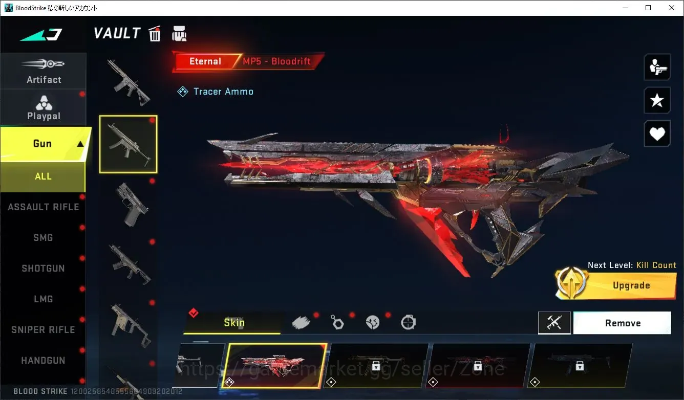 Blood Strike Accounts Others SIA|1 ETERNAL: MP5 Bloodrift Lv3 |3 ULTRA MELEE: Butterfy, Katar, etc|1 Lucha Strike Striker|4 1