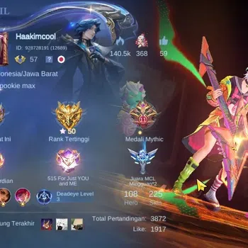 Mobile Legends: Bang Bang Accounts Collector Hero 108|Skin 225|Prime Beatrix,Transformer Roger,Luckybox Eudora,Starligh Year
