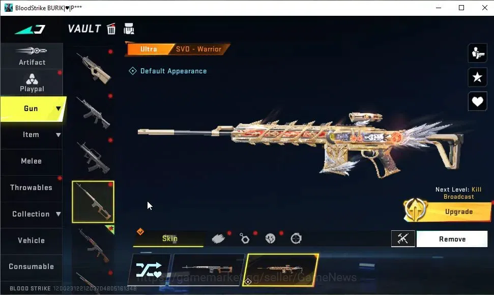 Blood Strike Accounts ASIA|12 ULTRA[VAL,M4A1,AK47,Vector,AUG,MCX,FAL,SVD image 18