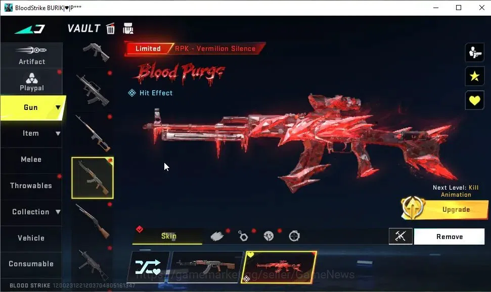 Blood Strike Accounts ASIA|12 ULTRA[VAL,M4A1,AK47,Vector,AUG,MCX,FAL,SVD image 7