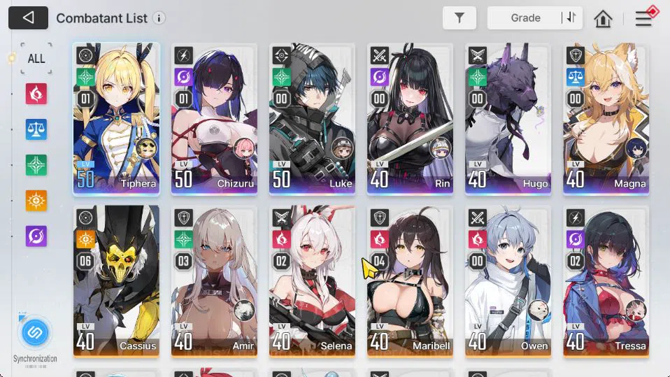 Chaos Zero Nightmare Accounts [Global] Lv 42|1,8K Crystal|6 SSR [TipheraM1,Chizu image 3