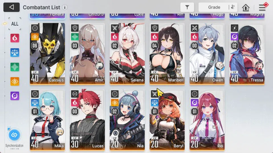 Chaos Zero Nightmare Accounts [Global] Lv 42|1,8K Crystal|6 SSR [TipheraM1,Chizu image 4