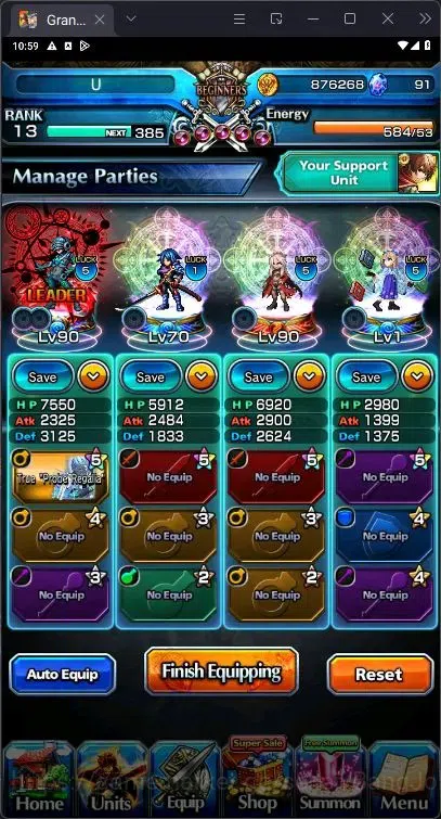 Grand Summoners Accounts [GLOBAL] Rank 13 | 4 Ascend |Houka Inumuta |Chloe  image 4
