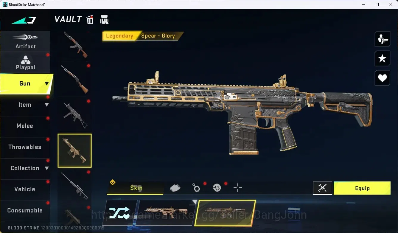 Blood Strike Accounts ASIA|3 Collab Gun [TR]|1 Limited Gun: Origin-12 -  image 7
