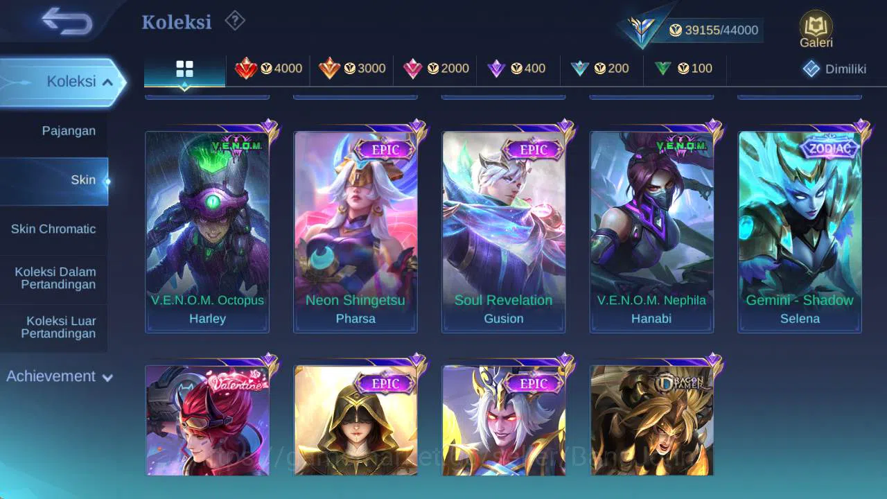 Mobile Legends: Bang Bang Accounts hero 80, skin 172 star haya, LB estes, zodiac sele image 7