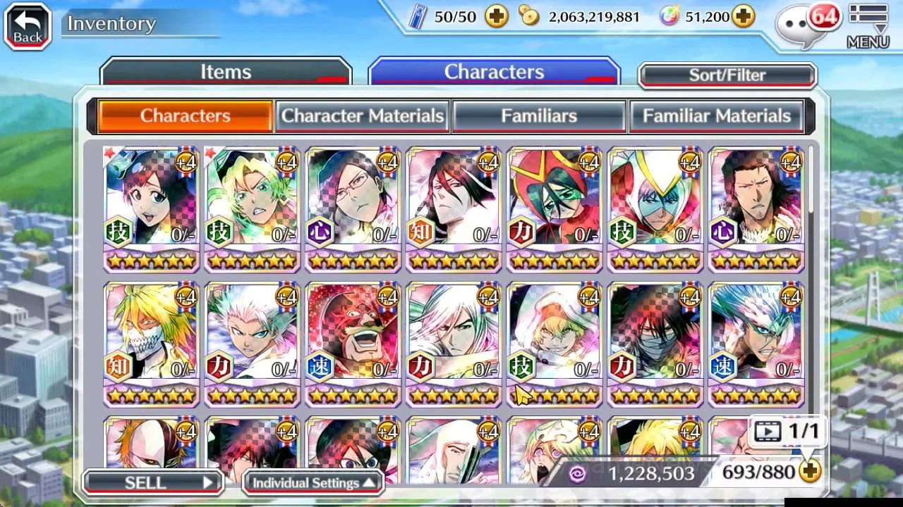 Bleach: Brave Souls Accounts [GLOBAL]51K Orb|TYBW26[Giselle,Candice],TYBW25[Ury image 10