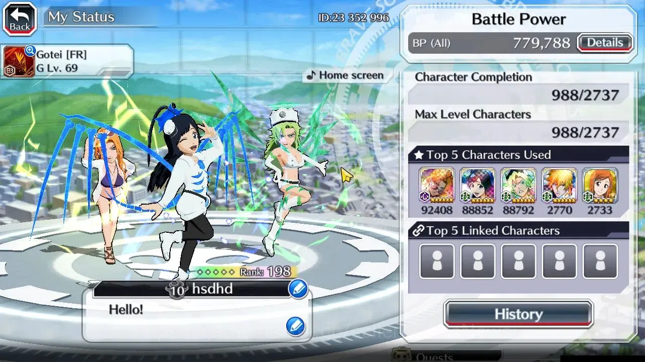 Bleach: Brave Souls Accounts [GLOBAL]51K Orb|TYBW26[Giselle,Candice],TYBW25[Ury image 3