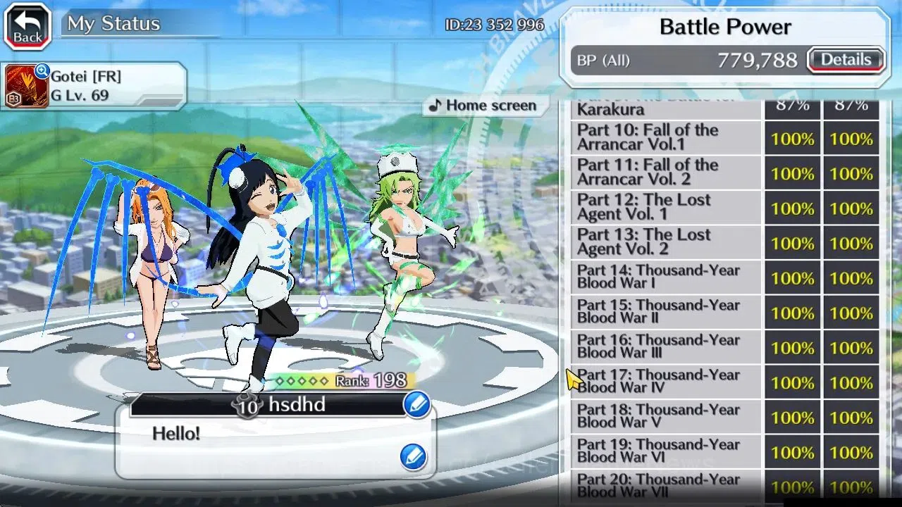 Bleach: Brave Souls Accounts [GLOBAL]51K Orb|TYBW26[Giselle,Candice],TYBW25[Ury image 5