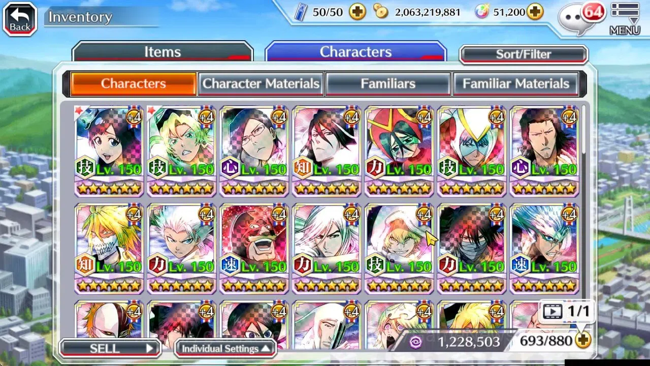 Bleach: Brave Souls Accounts [GLOBAL]51K Orb|TYBW26[Giselle,Candice],TYBW25[Ury image 9