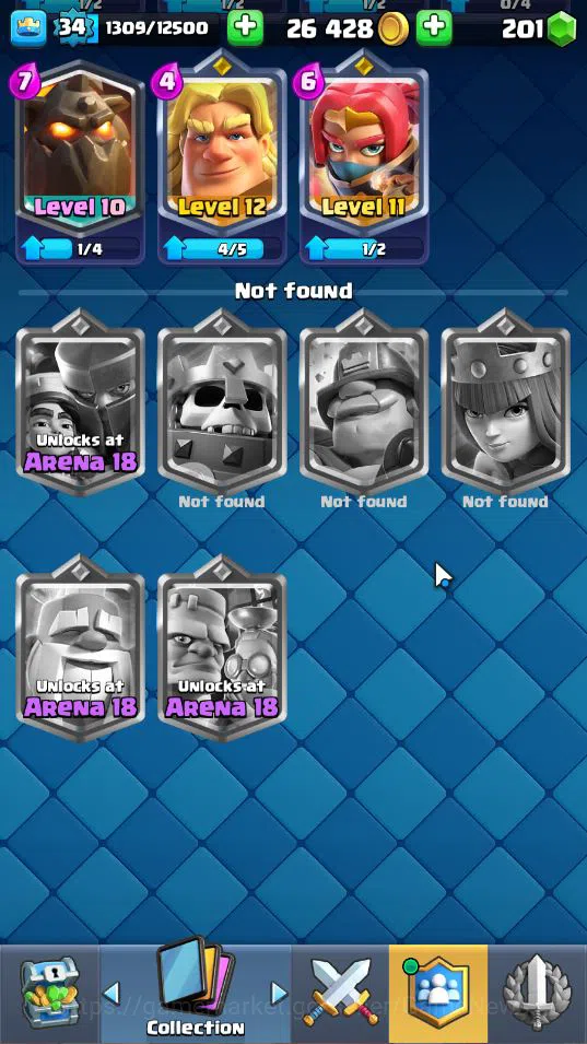 Clash Royale Accounts Lv 34|Trophy 6394|KTL 12|Limited Skin|Card 115|1 H image 13