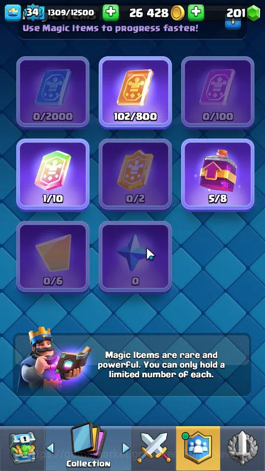 Clash Royale Accounts Lv 34|Trophy 6394|KTL 12|Limited Skin|Card 115|1 H image 14