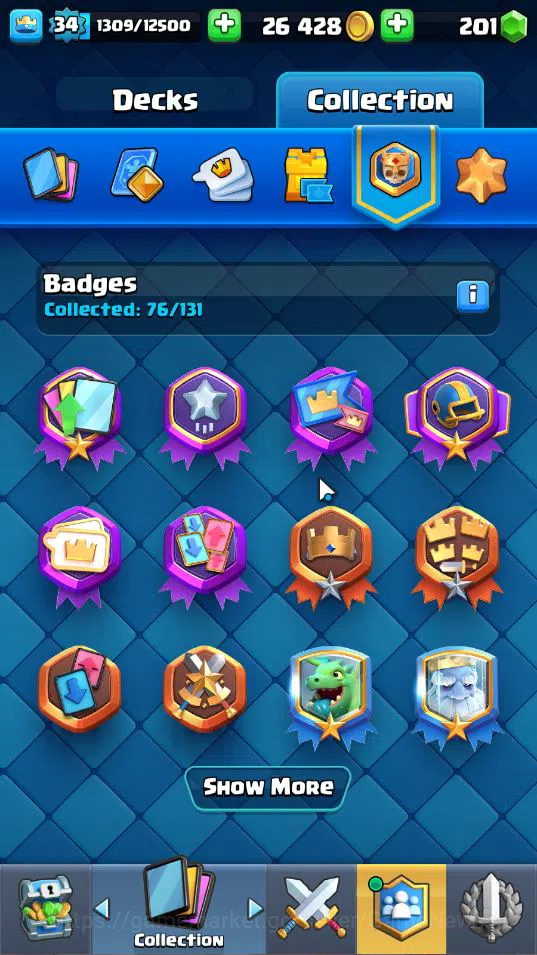 Clash Royale Accounts Lv 34|Trophy 6394|KTL 12|Limited Skin|Card 115|1 H image 17