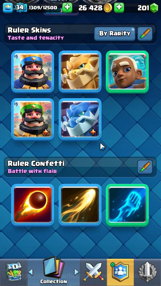 Clash Royale Accounts Lv 34|Trophy 6394|KTL 12|Limited Skin|Card 115|1 H image 19
