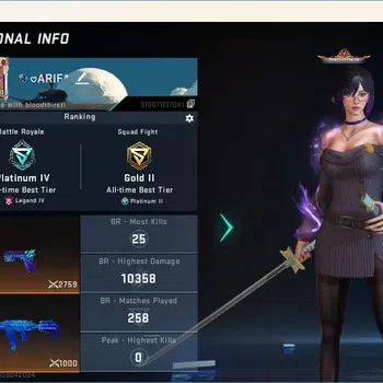 Blood Strike Accounts Collab Skin ASIA | 2 Eternal: Vector-Shadowdrake Lv2|Collab Zanpakuto-Hyorinmaru|9 Collab Guns|13