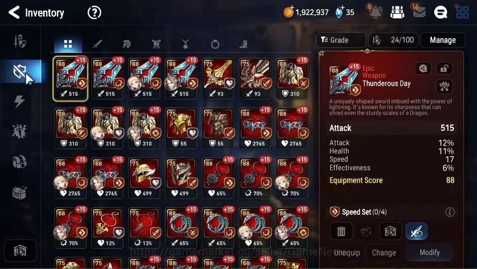 Epic Seven Accounts Starter GLOBAL Unverif|New Era|2 ML(LW Peira,DJ Basar)+Politis,Lilibet,Charles,Iseria|PoH+Bless ON|40K 10