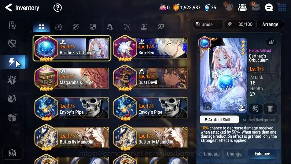 Epic Seven Accounts Starter GLOBAL Unverif|New Era|2 ML(LW Peira,DJ Basar)+Politis,Lilibet,Charles,Iseria|PoH+Bless ON|40K 11