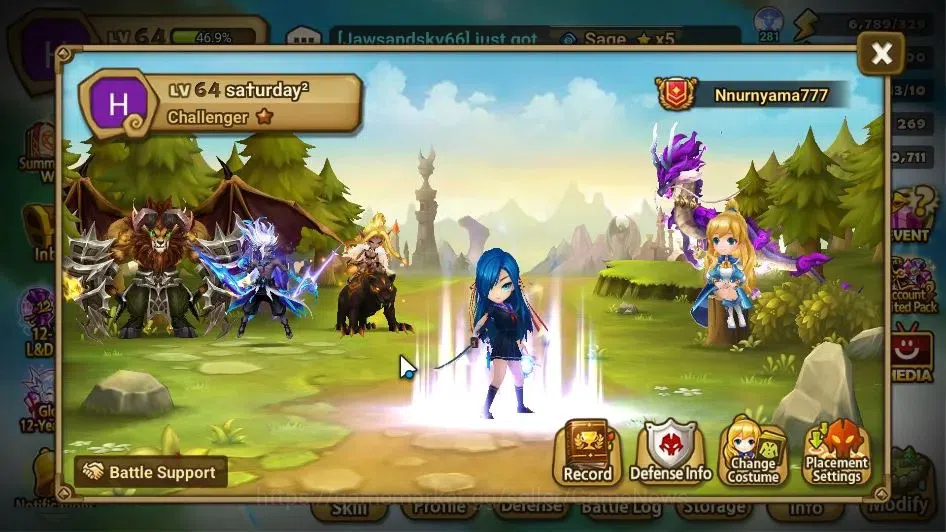 Summoners War: Sky Arena Accounts GLOBAL Lv 64|1 LD[Manannan]|17 Total NB5[Leo,Cheon image 2