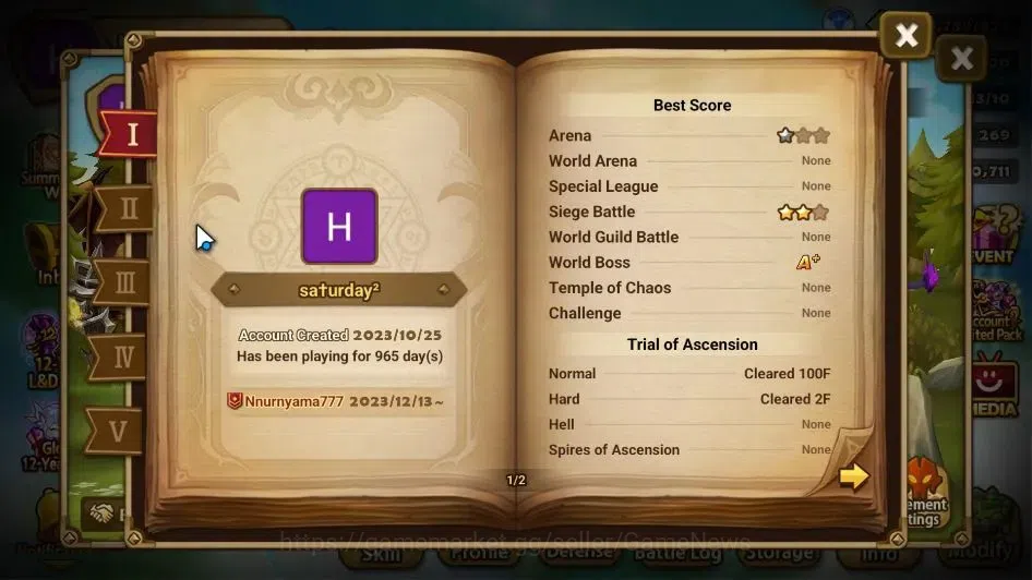 Summoners War: Sky Arena Accounts GLOBAL Lv 64|1 LD[Manannan]|17 Total NB5[Leo,Cheon image 3