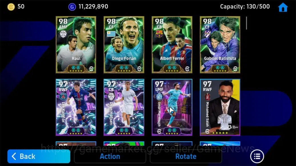 eFootball Accounts Android||Raúl (BigTime), Diego Forlán, Albert Ferr image 5
