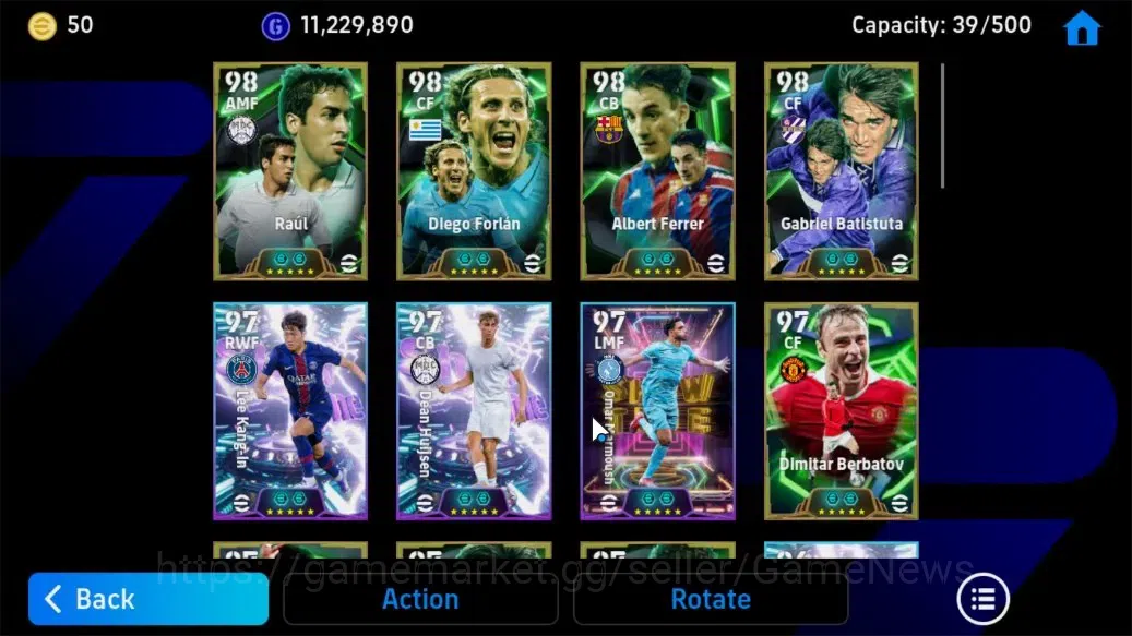 eFootball Accounts Android||Raúl (BigTime), Diego Forlán, Albert Ferr image 9