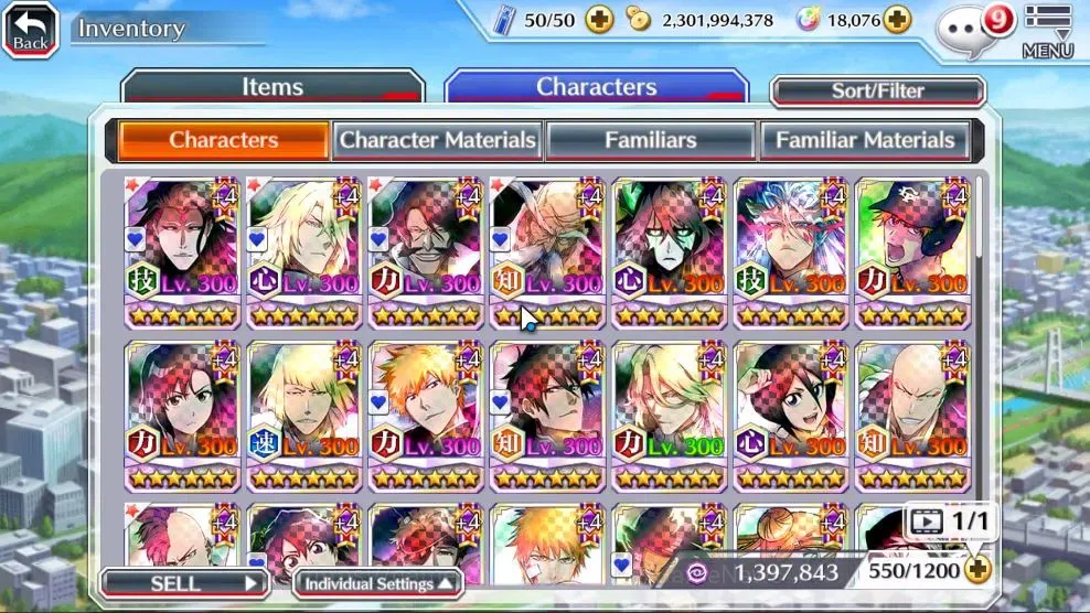 Bleach: Brave Souls Accounts High-End GLOBAL|1,9M BP+1,2K CC|18k Or|Fresh ALL Story|14 MT|TYBW26 Jgram,Genryusai,Ywach,4 1