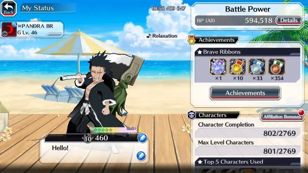 Bleach: Brave Souls Accounts High-End [GLOBAL]|41K Orb|DT Ichigo,New Ichigo,10th Aniv Rukia,Ichigo,Swimsuit26 2