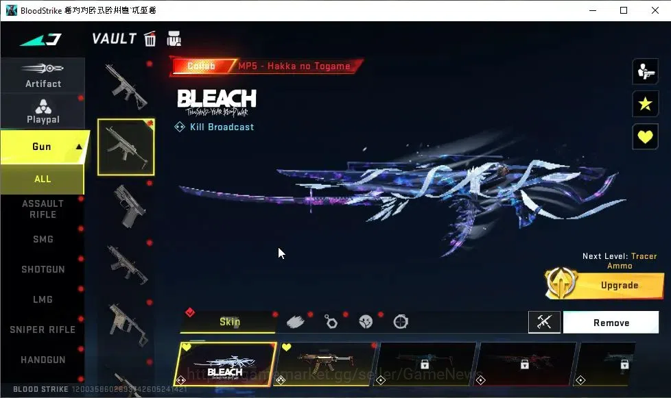 Blood Strike Accounts ASIA|ETERNAL DEagle-Scorpius|Collab BLEACH[MP5-Hak image 16