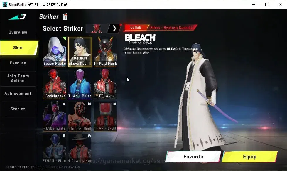 Blood Strike Accounts ASIA|ETERNAL DEagle-Scorpius|Collab BLEACH[MP5-Hak image 8