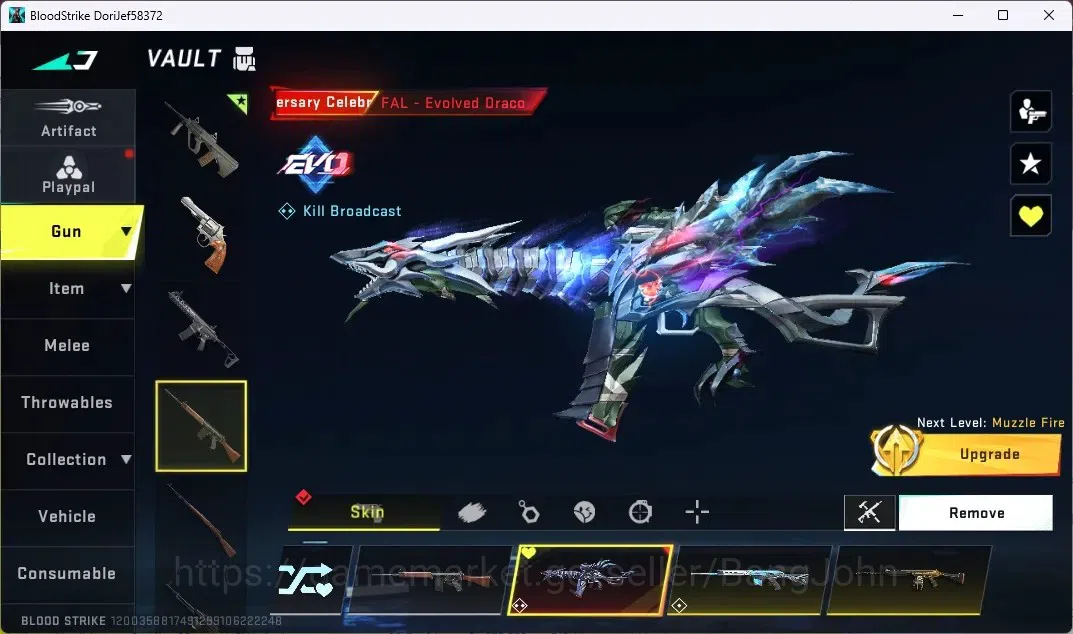 Blood Strike Accounts ASIA |1COLLAB RAN MIKASA|2AOT:KAG-6,M700|4ULTRA GU image 8