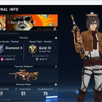Blood Strike Collab Skin ASIA |1COLLAB RAN MIKASA|2AOT:KAG-6,M700|4ULTRA GU image 1
