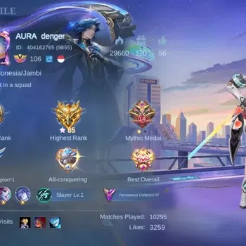 Mobile Legends: Bang Bang Accounts Collector Global|Skin 256|Renowned|Collector Natalia,PACE Fanny,Lightborn