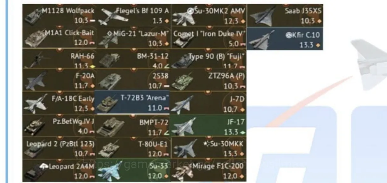 War Thunder Accounts Full access | Level 100, 26 Premiums 1