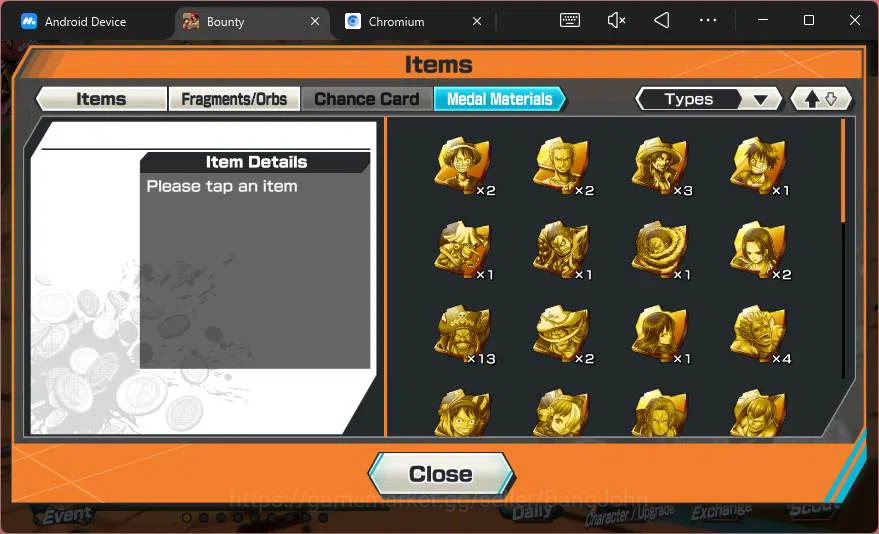 One Piece Bounty Rush Accounts Others GLOBAL|2 ex|Red Shank,King Pirates Roger,Kuja Boa Hancock,Rival Edward Newgate|check 4