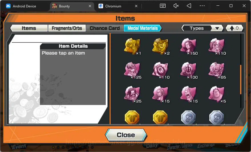 One Piece Bounty Rush Accounts Others GLOBAL|2 ex|Red Shank,King Pirates Roger,Kuja Boa Hancock,Rival Edward Newgate|check 8