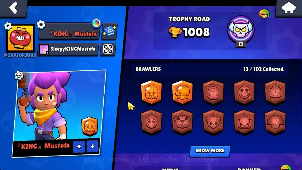 Brawl Stars Accounts 1008 Trophy|13 Brawlers 2 Max Lv [Barley,Shelly]|2 image 2
