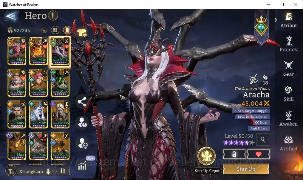 Watcher of Realms Accounts GLOBAL 60x|Lv 58|4K Gems|2,2M Power|4 Lord[Aracha, image 10
