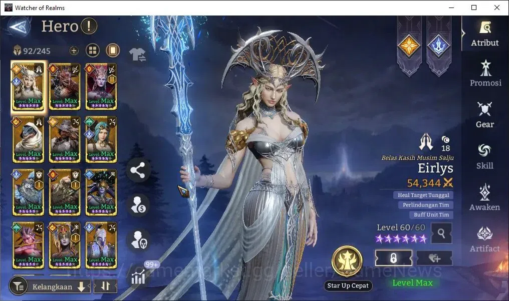 Watcher of Realms Accounts GLOBAL 60x|Lv 58|4K Gems|2,2M Power|4 Lord[Aracha, image 11