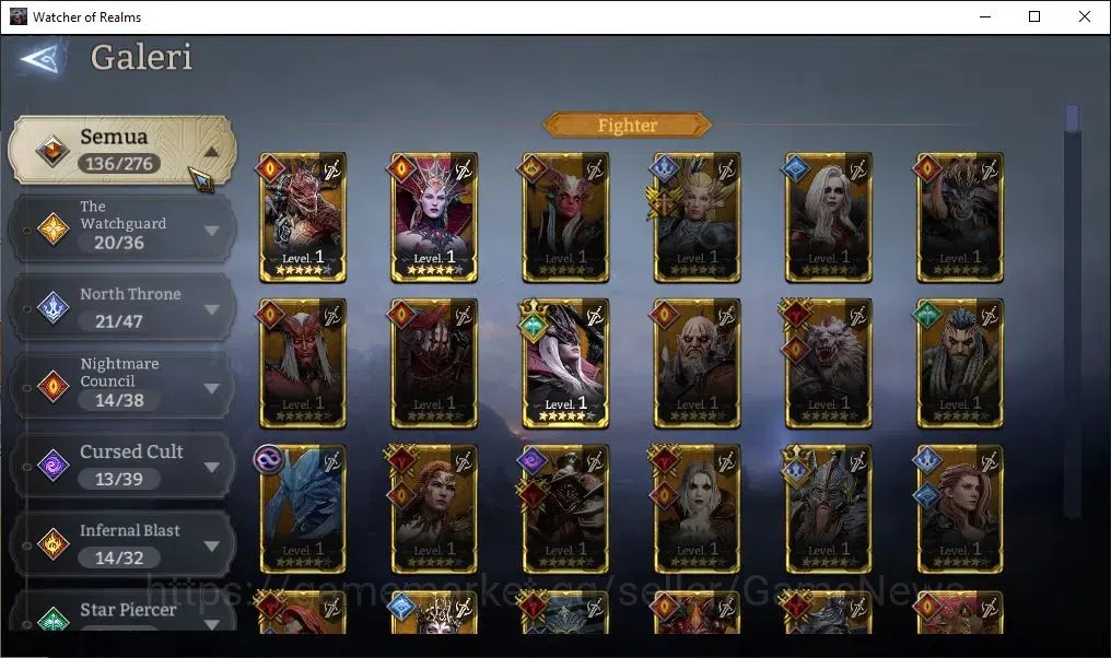 Watcher of Realms Accounts GLOBAL 60x|Lv 58|4K Gems|2,2M Power|4 Lord[Aracha, image 19