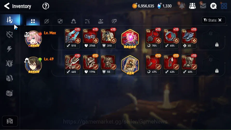 Epic Seven Accounts Starter GLOBAL Unverif|Starter|3 ML(E Ilynav,Ruele of Light,DB Senya)+Setsuka,Tenebria,etc|PoH+Bless 7