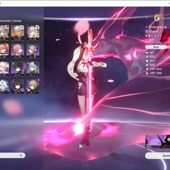 Honkai Star Rail Accounts Others Asia|TL 25|2 Limited Evanescia,Archer + 1 Standard Himeko|Female MC|9 Special Pass + 441
