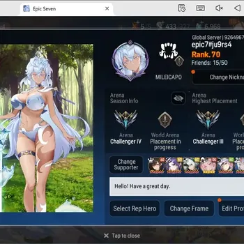 Epic Seven Accounts High-End Global unverf|16ML(Lisette,B,runka,Zio,NMluna,Etc.)|PoH+Bless ON|SS 6.9K|Theater lock|Many