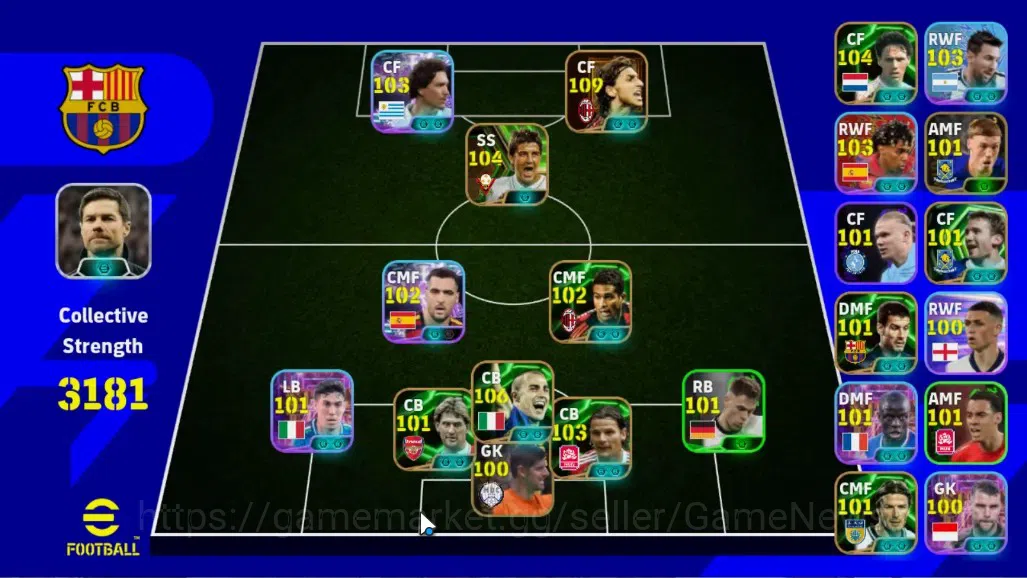 eFootball Accounts Legends & Iconic Players Android|Epic Zlatan Ibrahimovic,Fabio Cannavaro,Marco Van Basten|ShowTime Lionel 1