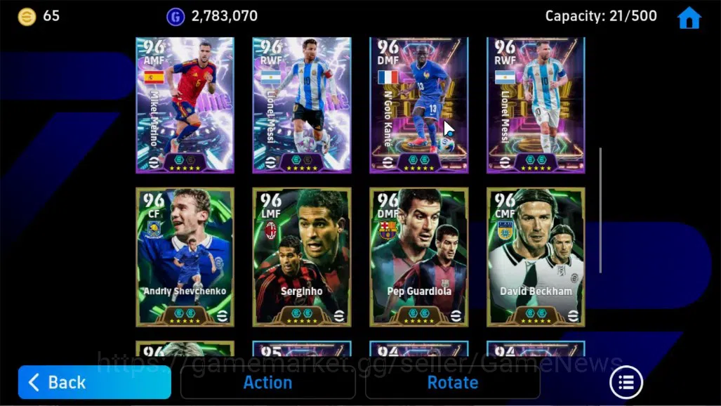 eFootball Accounts Legends & Iconic Players Android|Epic Zlatan Ibrahimovic,Fabio Cannavaro,Marco Van Basten|ShowTime Lionel 6