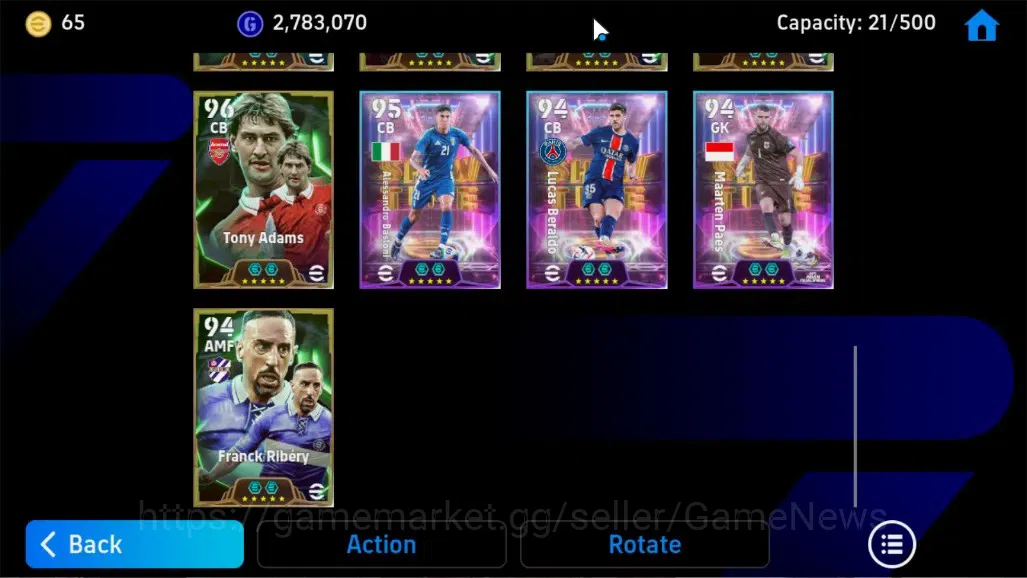 eFootball Accounts Legends & Iconic Players Android|Epic Zlatan Ibrahimovic,Fabio Cannavaro,Marco Van Basten|ShowTime Lionel 7