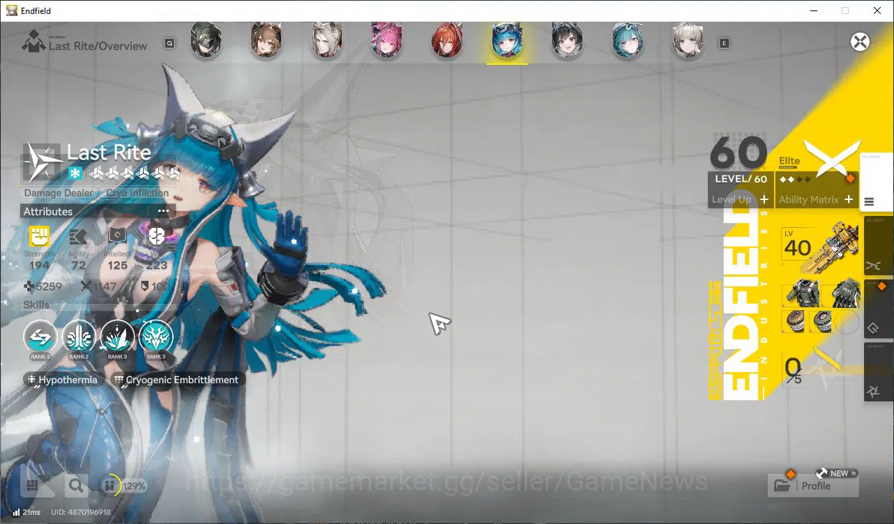 Arknights: Endfield Accounts Asia Lv54|31kOro|7SSR[Laeva+Sign,Yvone,Gilbert,Ard image 10